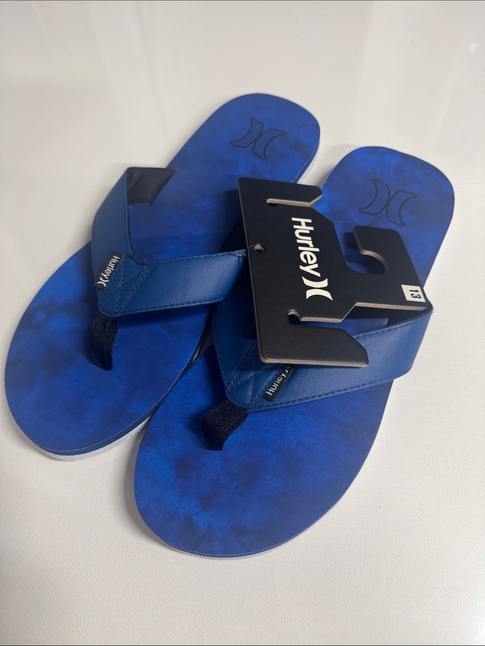 Hurley Flip Flops Mens 13 Royal Blue